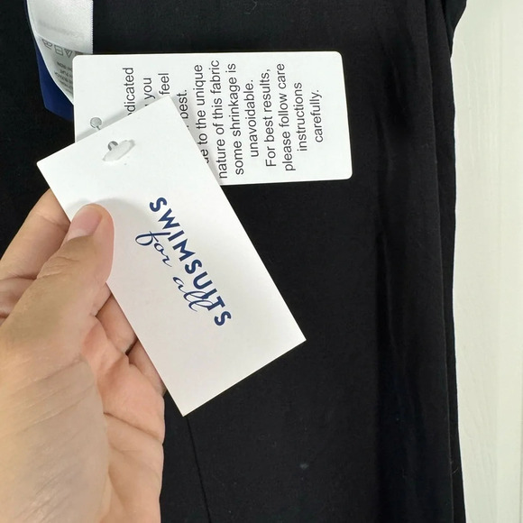 Swimsuits for all Black Dress Hi Low Ruffle Hem Midi Length Womens Size 14/16 - Picture 5 of 7